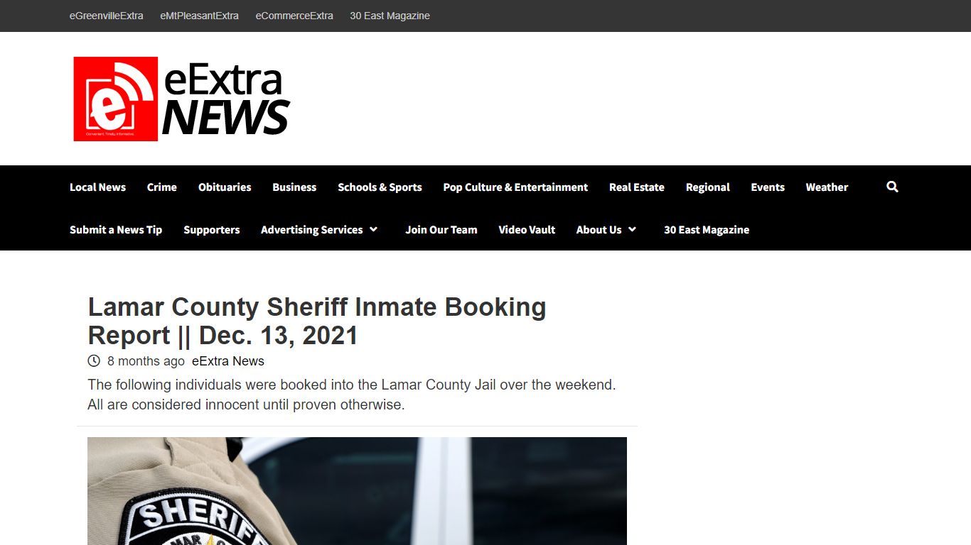 Lamar County Sheriff Inmate Booking Report || Dec. 13 ...